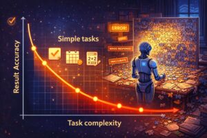 AI accuracy vs task complexity