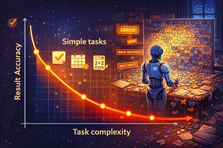 AI accuracy vs task complexity